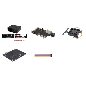 Naspi Komplekts+Metāla Gadījumā+X823 Expansion Board+X-C1 Dēlis+PWM Ventilators Aveņu Pīrāgs SATA HDD/SSD Cieto Disku NAS Storage Server