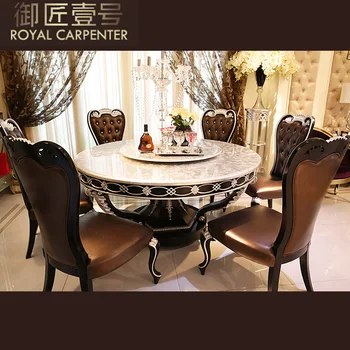 Neo-klasiskā restorāns mēbeles izmēra mājsaimniecības masīvkoka folijas galda, krēsla ādas ēdamistabas krēsls
