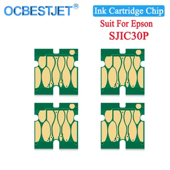 SJIC30P Compatiple Tintes Kasetnes Mikroshēmas SJIC30P Epson Colorworks C7500G C7500GE etiķešu Printeri Vienā Lietošanas Reizē Chip