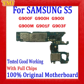 Samsung Galaxy S5 G900F Mātesplati Oriģināls Atbloķēt Android Sistēmu Samsung G900F Loģika Valdes 16GB Mainboard 100% Pārbaudīta