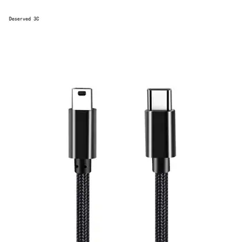 R9CB Tips-C Mini USB Savienotājs Adaptera Vadu Stieples Ātrās Uzlādes Kabelis On-the-Go