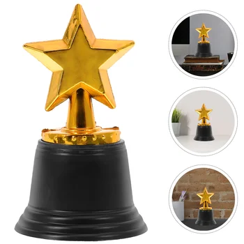 Toyvian Ziemassvētku Dāvanas Mini Star Award Balvu Pack 12 Bulk Zelta Trofejas Bērniem, Puses Dod Priekšroku, Konkursi Ceremonija Atzinību