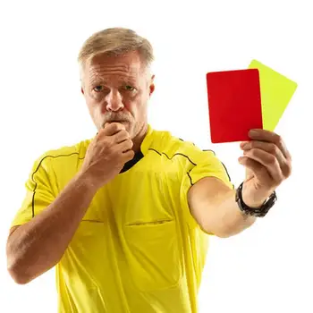 Sarkanā Dzeltenās Kartītes, 2gab Tiesnesis Piederumu Komplektu, Futbola Soda Kartes Profesionālo Futbolu, Sarkanā Un Dzeltenā Kartīte, Daudzfunkcionāla