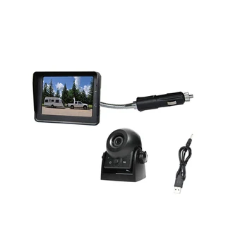 WiFi Bezvadu Atpakaļgaitas Kamera ar 4.3 Collu LCD Monitors IP68 Ūdensnecaurlaidīga Automašīnu Atpakaļskata Kamera Komplekts Automašīnas Kravas automašīnu