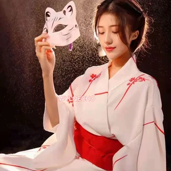 apanese Tradicionāla Kimono Jaka Sieviešu Kleita Vannas Drēbes Yukata Geišas Cosplay Apģērbu Āzijas Darbības Photoshooting