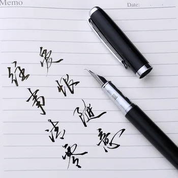 Tintes pildspalva mākslas pildspalvu izliektu galu pieaugušo grūti kaligrāfija pildspalvu prakses personalizētu paraksts spilgti padoms metāla tintes pildspalvu vīriešiem
