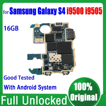 16GB Oriģināls Atbloķēt Samsung Galaxy S4 i9500 i9505 Mainboard ar Android Sistēma, Pilna Mikroshēmas Mātesplati Bezmaksas Piegāde