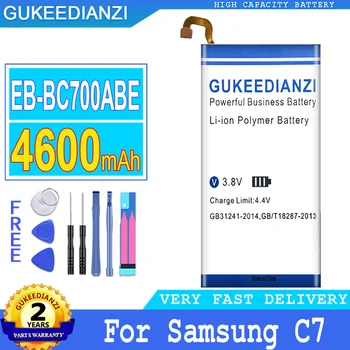 Akumulatora 4600mAh Samsung Galaxy C7 C 7 SM-C7010 Duos C7018 C7 Pro Duos SM-C701F/DS TD-LTE SM-C7000 Smartphon Baterijas