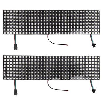 2X LED Matricas Panelis, WS2812B RGB 832 Pikseļi Digitālā Elastīgu Dot Matrix Individuāli Adresējama LED Ekrānu