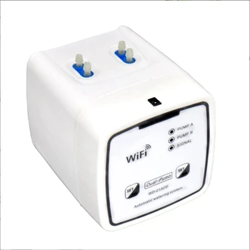 Wifi Kontroles Laistīšanas Ierīces Automātiskā Ūdens Pilienu Apūdeņošanas Laistīšanas Sistēma, Komplekts Mobilo APP Kontroles-Double Sūknis 15 Podi