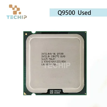 Bezmaksas piegāde Oriģinālā Intel Core2 QUAD Q9500 CPU/ 2.83 G/ LGA775 /6 mb lielu Kešatmiņu/Quad-CORE/FSB1333 /45nm/scrattered gabalu