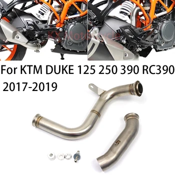 Par KTM DUKE 125 390 250 hercogs RC125 RC390 2017 2018 2019 Uzlabot Modificētu Motociklu Izplūdes Vidū Vidū Saiti, Cauruļu Escape