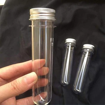 20piece caurspīdīgas Plastmasas Testa Caurules Ar Skrūvējamiem Vākiem visā Programmas Un Drošu Glabāšanu