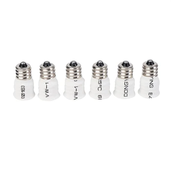 30-Pack E12, Lai E14 Balta Spuldze Converter LED Gaismas Turētājs Lampas Adapteri Rozetes Mainītājs Augstas Kvalitātes