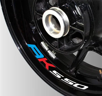 Jaunas Motociklu riepas atstarojoša uzlīme radošo riteņa loka logo decal moto Dekoratīvie piederumi KYMCO AK550 ak 550