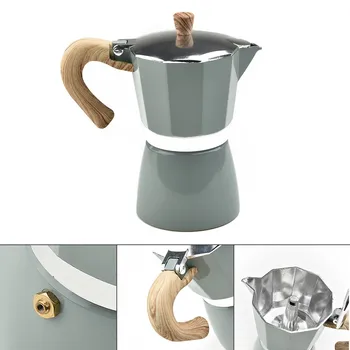Alumīnija Moka Espresso Kafijas automāts itālijas Pilienu Pot Kāstuve Plīts Top Pot 150 Vai 300ML Diy Kafijas Rīku, Ģimenes Pēcpusdienas Tēja