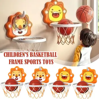 Mini Basketbola Stīpas, Rotaļlietu Komplekts Ar Bumbu Klusums Regulējams Basketbola Plaukts Iekštelpu Sienas Karājas Basketbola Šaušanas Bērniem