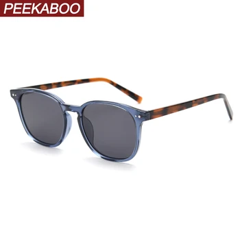Peekaboo TR90 polarizētās saulesbrilles vīriešiem uv400 zaļa black retro kvadrātveida saules brilles sievietēm acetāts augstas kvalitātes vasarā